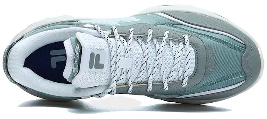 (Women) FILA FUSION Cheese Sneakers 'Grey Blue White' T12W311103FWF Lookbook (Women) FILA FUSION Cheese Sneakers 'Grey Blue White' T12W311103FWF