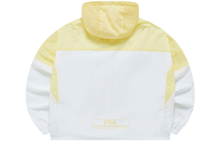 (Women) FILA Fusion Colorblock Lightweight Hooded Jacket - Standard White T11W227705F-WT 圖 3