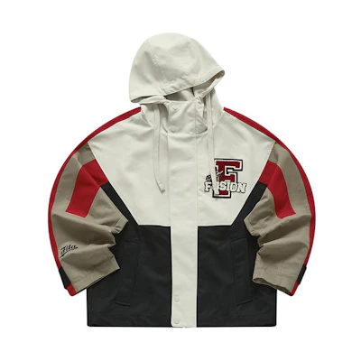 (Women) FILA Fusion Colorblock Zip-Up Hoodie Jacket - Black T11W412705F-BK