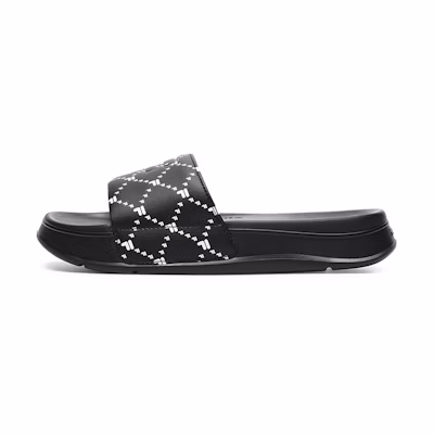 (W) FILA FUSION Como Slippers 'Black White'