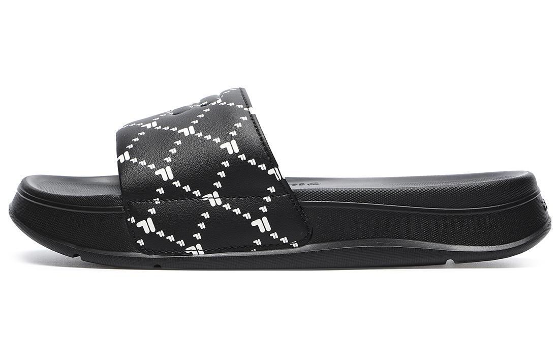 (Women) FILA Fusion COMO Sliders 'Black White' T12W227510BBS