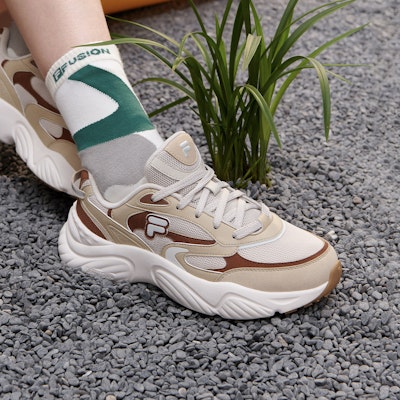 (W) FILA FUSION Conch 2 (カーキブラウン) T12W331607FRS Sizing (W) FILA FUSION Conch 2 (カーキブラウン) T12W331607FRS