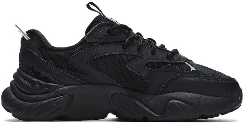 (Women) FILA FUSION Conch DX Sneakers 'Black Silver' T12W311111FBS Order (Women) FILA FUSION Conch DX Sneakers 'Black Silver' T12W311111FBS