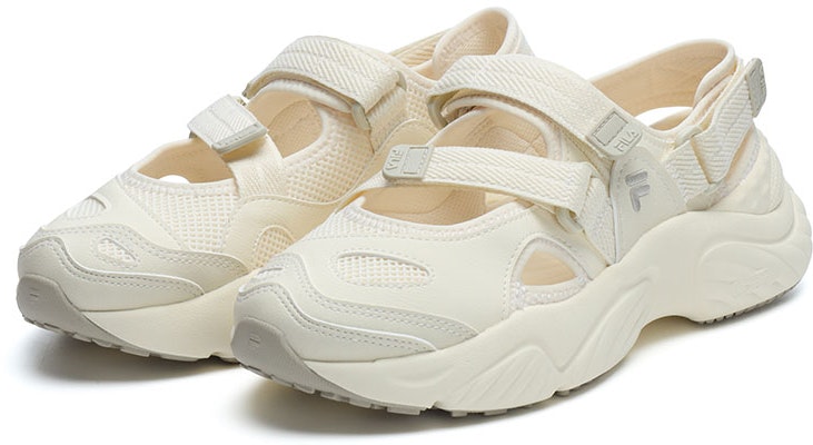 (W) FILA FUSION 貝殻サンダル (クリームホワイト) T12W321401FAO Order (W) FILA FUSION 貝殻サンダル (クリームホワイト) T12W321401FAO