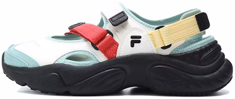 (Women) FILA FUSION Conch Sandals 'White Green Black' T12W321401FSH (Women) FILA FUSION Conch Sandals 'White Green Black' T12W321401FSH