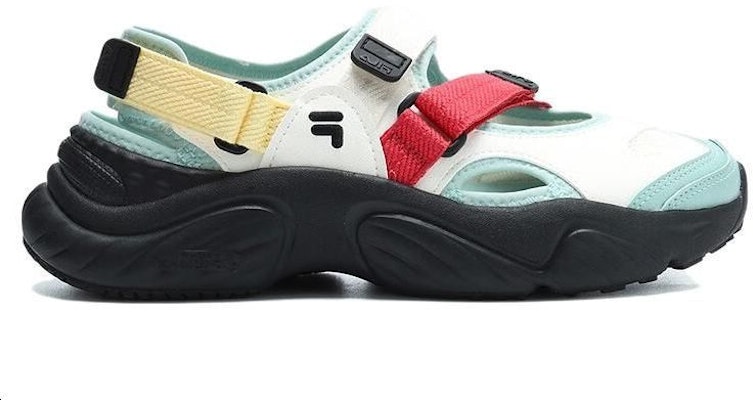 (Women) FILA FUSION Conch Sandals 'White Green Black' T12W321401FSH Order (Women) FILA FUSION Conch Sandals 'White Green Black' T12W321401FSH