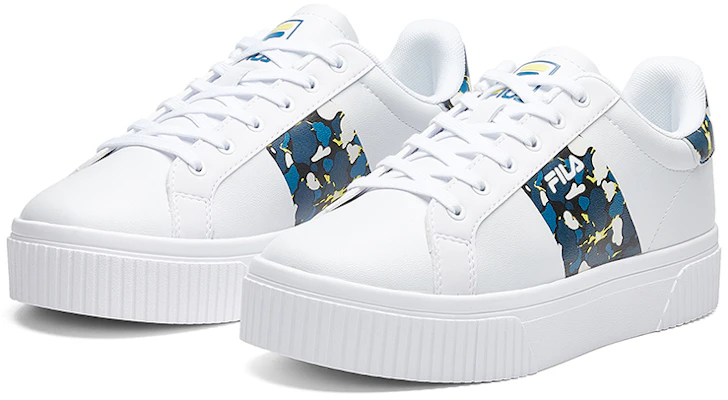 (W) FILA FUSION Court Deluxe 'Putih Biru' T12W024301FWB Lookbook (W) FILA FUSION Court Deluxe 'Putih Biru' T12W024301FWB