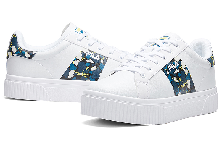 Shop (W) FILA FUSION Court Deluxe 'Putih Biru' T12W024301FWB