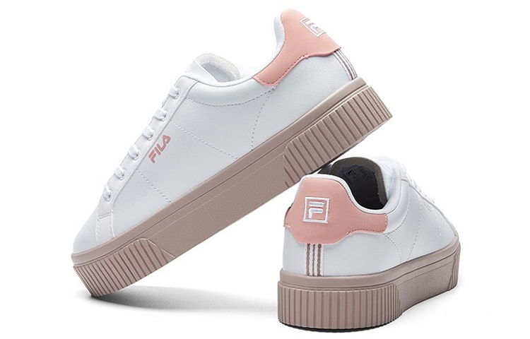 Shop (W) FILA FUSION Court Deluxe Low 'Putih Merah Jambu' T12W024301FBW