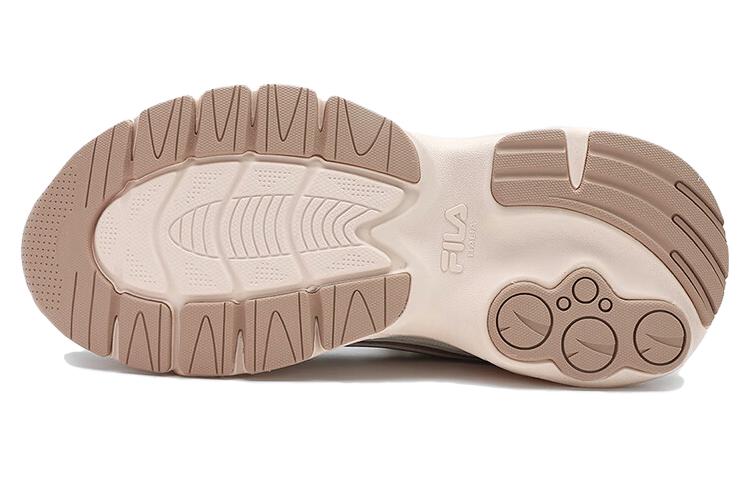 Purchase FILA FUSION斐樂潮牌 CRED復古潮流 織物合成革耐磨透氣 低幫 休閒跑步鞋 女款 白米