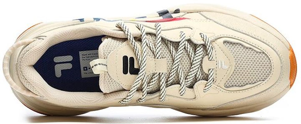 FILA FUSION斐樂潮牌 耐磨防滑 低幫 老爹鞋 女款 米色 Order FILA FUSION斐樂潮牌 耐磨防滑 低幫 老爹鞋 女款 米色