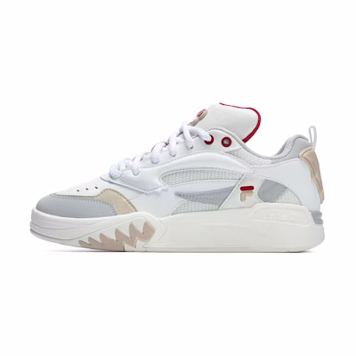 (W) FILA FUSION Desperado Vintage Basketball Shoes 'White Grey Red'