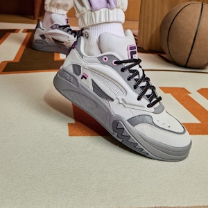 (W) FILA FUSION デスペラード ヴィンテージ (白/灰/紫) T12W313203FVQ Details for (W) FILA FUSION デスペラード ヴィンテージ (白/灰/紫) T12W313203FVQ