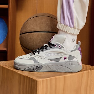 (W) FILA FUSION デスペラード ヴィンテージ (白/灰/紫) T12W313203FVQ Sizing (W) FILA FUSION デスペラード ヴィンテージ (白/灰/紫) T12W313203FVQ