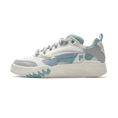 (W) FILA FUSION Desperado Low Top Skate Shoes 'White Grey Blue'