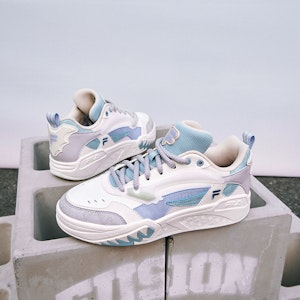(W) FILA FUSION Desperado Zapatillas Bajas Skate 'Blanco Gris Azul' T12W333203FSC 2