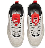 Shop (W) FILA ディスラプター2 シルバーホワイト T12W943702FWS