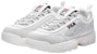 (W) FILA Fusion Disruptor 2 'Sneaker Ayah Putih Low-Top' T12W933704AWT