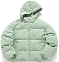 (Women) FILA Fusion Embroidered Logo Down Jacket Herb Green T11W142908F-LG (Women) FILA Fusion Embroidered Logo Down Jacket Herb Green T11W142908F-LG