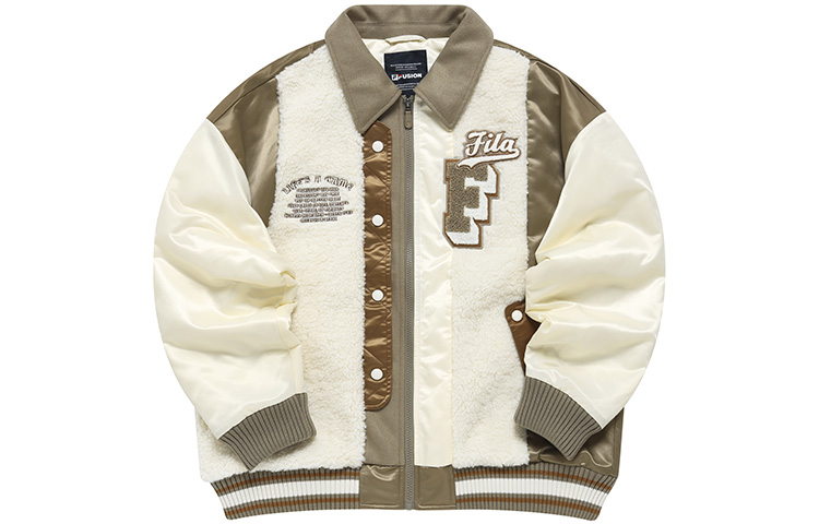 Order (W) Chaqueta de Algodón Cálida FILA FUSION con Parche Bordado para Mujer. T11W242901F-DK