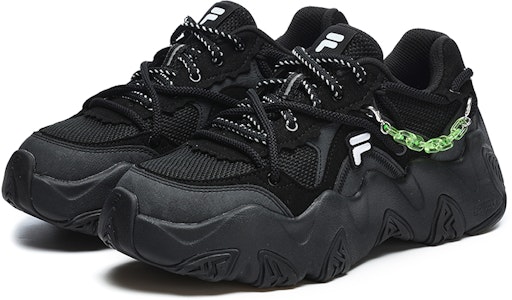 (W) Sneakers Fesyen Rantai FILA FUSION 'Hitam Hijau' T12W241303FBK Order (W) Sneakers Fesyen Rantai FILA FUSION 'Hitam Hijau' T12W241303FBK