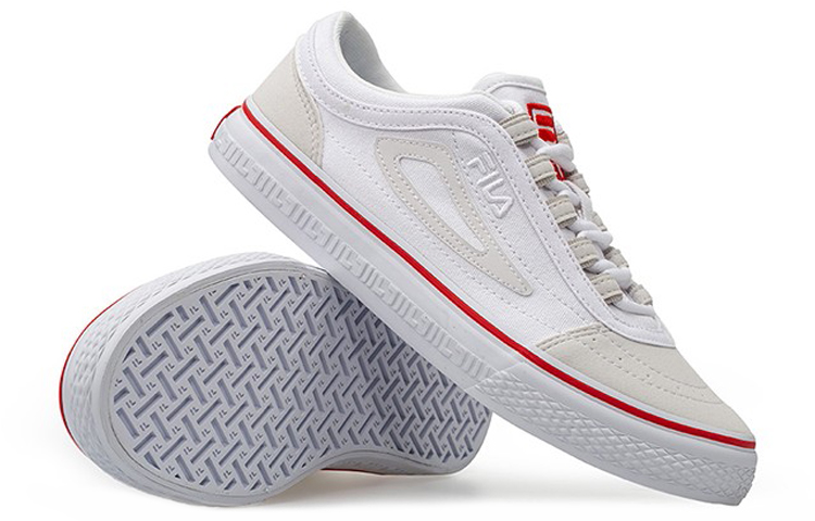 Purchase (W) FILA FUSION Fila Classic Boarder ''Wit Rood'' T12W034405FWG
