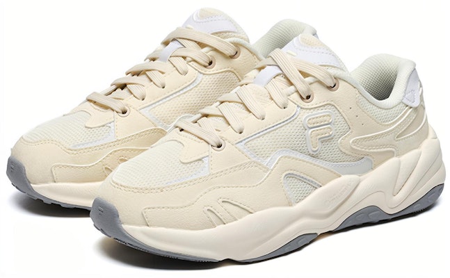 (W) 휠라 퓨전 플래시 스니커즈 '크림 화이트' T12W231117FAW Lookbook (W) 휠라 퓨전 플래시 스니커즈 '크림 화이트' T12W231117FAW