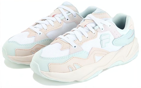 FILA FUSION斐乐潮牌 Flash 防滑耐磨 低帮 跑步鞋 女款 青粉 Lookbook FILA FUSION斐乐潮牌 Flash 防滑耐磨 低帮 跑步鞋 女款 青粉