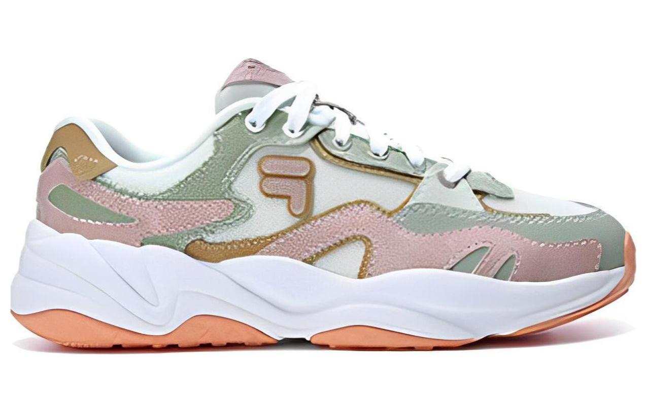 Order (W) (女性用) FILA FUSION FLASH スニーカー 'ホワイト グリーン ピンク' T12W321101FWM T12W321101FWM