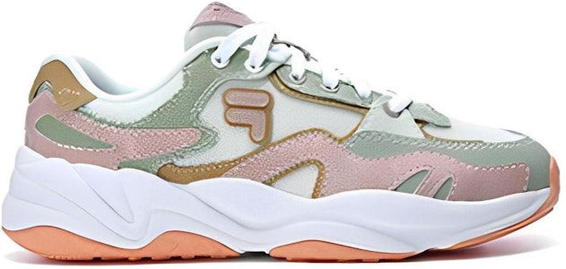 (W) (女性用) FILA FUSION FLASH スニーカー 'ホワイト グリーン ピンク' T12W321101FWM T12W321101FWM Order (W) (女性用) FILA FUSION FLASH スニーカー 'ホワイト グリーン ピンク' T12W321101FWM T12W321101FWM