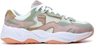 Order (W) (女性用) FILA FUSION FLASH スニーカー 'ホワイト グリーン ピンク' T12W321101FWM T12W321101FWM