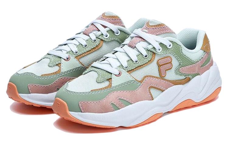 Lookbook (W) (女性用) FILA FUSION FLASH スニーカー 'ホワイト グリーン ピンク' T12W321101FWM T12W321101FWM