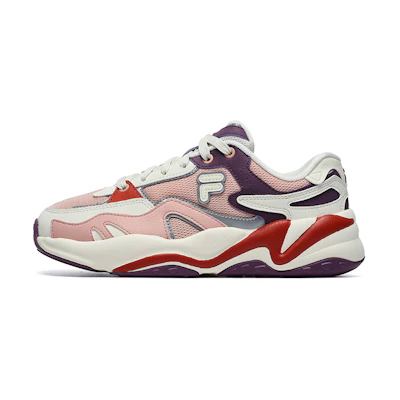 (W) FILA FUSION Flash Sneakers 'White Red Purple'