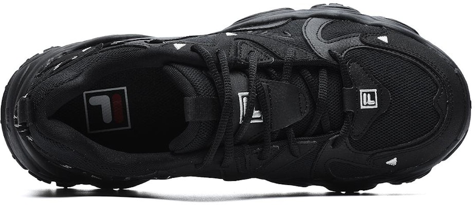 FILA FUSION斐樂潮牌 FLUID 4 舒適 減震耐磨 低幫 跑步鞋 女款 黑色 Order FILA FUSION斐樂潮牌 FLUID 4 舒適 減震耐磨 低幫 跑步鞋 女款 黑色