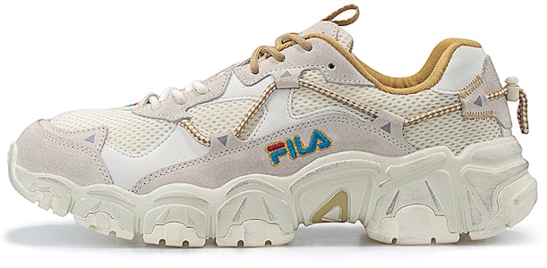 Fila Fusion 斐乐潮牌 Fluid 貓爪復古跑鞋 女款 灰白黃 Buy Fila Fusion 斐乐潮牌 Fluid 貓爪復古跑鞋 女款 灰白黃