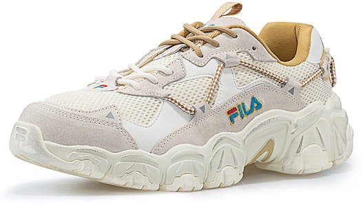Fila Fusion 斐乐潮牌 Fluid 貓爪復古跑鞋 女款 灰白黃 Order Fila Fusion 斐乐潮牌 Fluid 貓爪復古跑鞋 女款 灰白黃