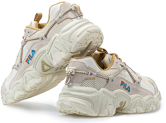 Fila Fusion 斐乐潮牌 Fluid 貓爪復古跑鞋 女款 灰白黃 Shop Fila Fusion 斐乐潮牌 Fluid 貓爪復古跑鞋 女款 灰白黃