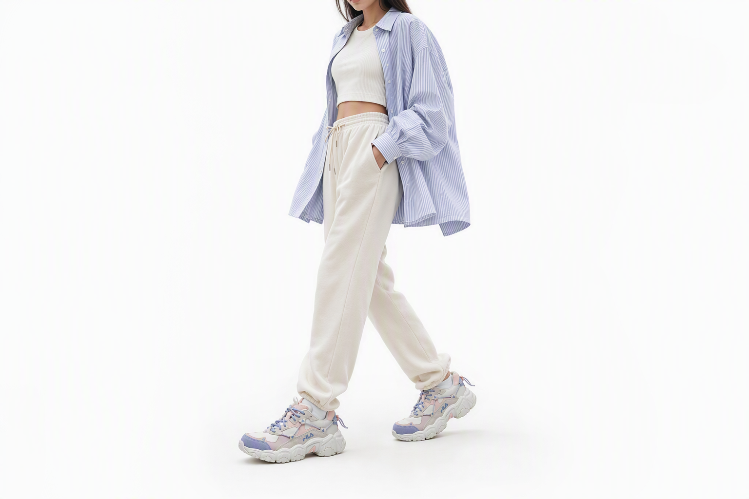 Order (Women) FILA Fusion Fluid 'White Pink Purple' T12W041109FSW