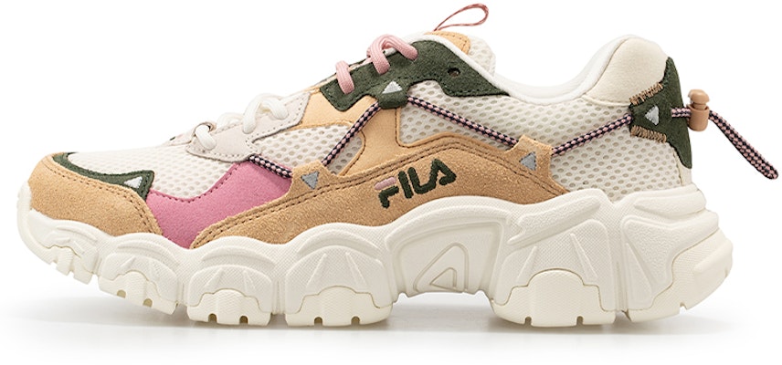 Fila Fusion 斐乐潮牌 Fluid 女款白黃粉猫爪復古跑鞋 Buy Fila Fusion 斐乐潮牌 Fluid 女款白黃粉猫爪復古跑鞋