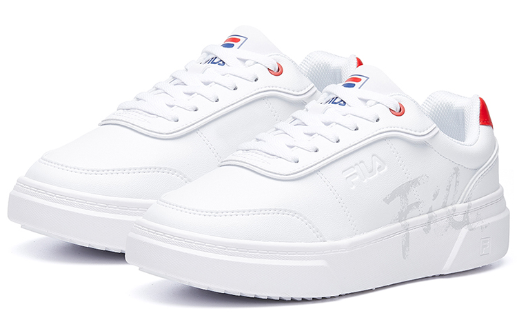 Shop (W) FILA Fusion Game Point Low ''Wit Rood'' T12W042302FWR