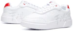 Purchase (W) FILA Fusion Game Point Low ''Wit Rood'' T12W042302FWR