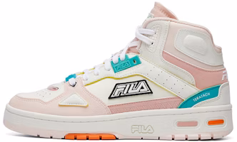 (Women) FILA FUSION Heritage Retro Basketball Shoes 'White Pink' T12W111204FBS (Women) FILA FUSION Heritage Retro Basketball Shoes 'White Pink' T12W111204FBS