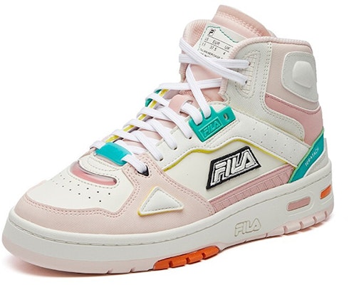 (Women) FILA FUSION Heritage Retro Basketball Shoes 'White Pink' T12W111204FBS Order (Women) FILA FUSION Heritage Retro Basketball Shoes 'White Pink' T12W111204FBS
