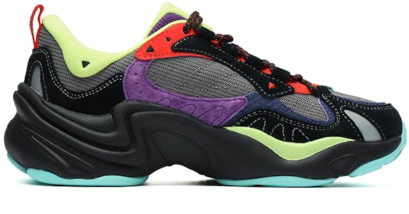 (W) 斐乐Fusion复古跑鞋 '黑紫绿拼接' T12W131102FQS Order (W) 斐乐Fusion复古跑鞋 '黑紫绿拼接' T12W131102FQS