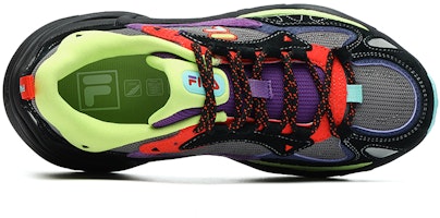 (W) FILA Fusion Heritage Running 'Negro Morado Verde Patchwork' T12W131102FQS Lookbook (W) FILA Fusion Heritage Running 'Negro Morado Verde Patchwork' T12W131102FQS