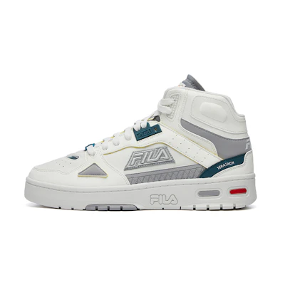 (W) FILA FUSION High-Top Retro Basketball 'Grey White'