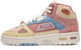 (Women) FILA FUSION High Top 'Yellow Red Retro' T12W141219FDP (Women) FILA FUSION High Top 'Yellow Red Retro' T12W141219FDP