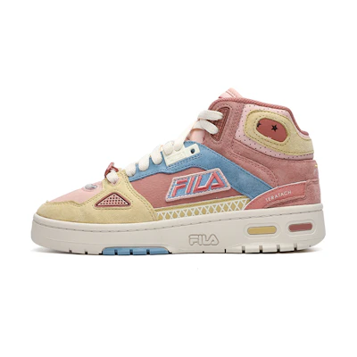(W) FILA FUSION High Top 'Yellow Red Retro'