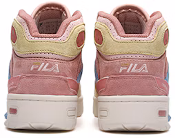 Shop FILA FUSION斐樂潮牌 高筒 復古籃球鞋 女款 黃紅色