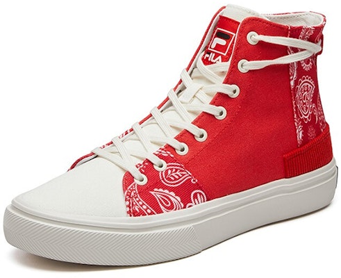 (W) FILA Fusion High-Top Kanvas 'Biru Merah Itik Mandarin' T12W115107FRB Order (W) FILA Fusion High-Top Kanvas 'Biru Merah Itik Mandarin' T12W115107FRB